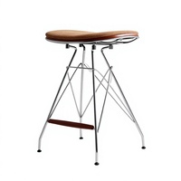 Tabouret de bar moderne en fer ShanMu de style vintage pour usage commercial, tabouret haut simple pour usage domestique, chaise de comptoir de café ou d'îlot