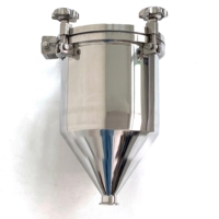Couvercle de trou d'homme de qualité alimentaire en acier inoxydable SS304 SS316L-Ovale/carré/verre de vue/trémie conique ronde de traitement des aliments