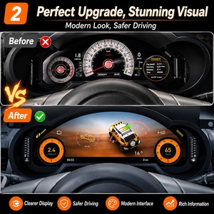 แผงหน้าปัดระบบ Linux RoadNavi สำหรับ TOYOTA FJ CRUISER ปี 2007-2024 มาตรวัดความเร็วแบบดิจิตอล - Product Image 5