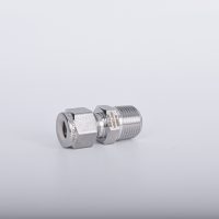 NAI-LOK High Pressure Stainless Steel Forged Tube Fitting Straight Nipple External Hex Connector Pipe Fitting 1/4 3/8 1/2 MNPT