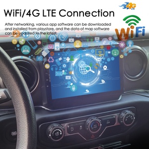 Radio con GPS y Navegación para Auto con Android 13 e IA, para Jeep Wrangler 4 JL 2018 2019, Reproductor Multimedia de Video, CarPlay, Unidad Principal Estéreo - Product Image 2