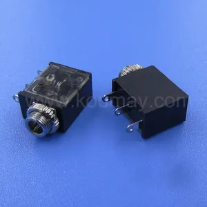 3.5mm headphone socket PJ-323M with nut transparent cover Audio and video connector PJ323M