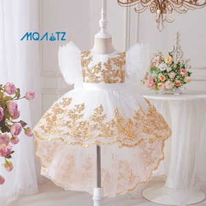 Robe de bal <span class=keywords><strong>pour</strong></span> <span class=keywords><strong>fillette</strong></span> MQATZ, en tulle premium brodé de dentelle, idéale <span class=keywords><strong>pour</strong></span> les anniversaires, les mariages et les fêtes, modèle T3108XZ - Product Image 3