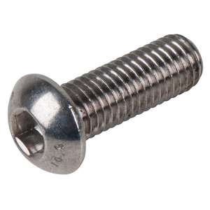 สกรูหัวหกเหลี่ยมแบบแบน เกลียวเมตริก เหล็กชุบสังกะสี (92292078406501) - Product Image 1