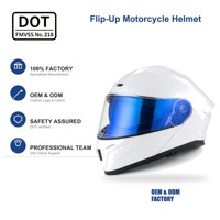 Casque de moto modulaire certifié DOT avec double visière et visière solaire intérieure, logo personnalisé, vente en gros d'usine OEM