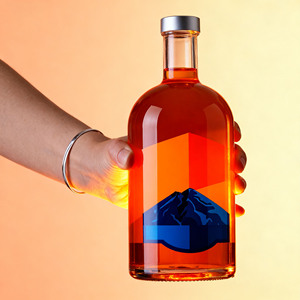 Bouteilles en verre personnalisées en gros de 700 ml pour vodka, whisky, rhum, <span class=keywords><strong>gin</strong></span>, liqueur, bouteille en verre pour vodka avec bouchon - Product Image 4