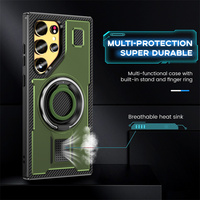 Étui de téléphone multifonctionnel, coque de protection robuste antidérapante et anti-rayures pour Samsung Galaxy S25/S25 Plus/S25 Ultra