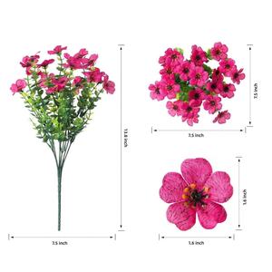 <span class=keywords><strong>Fleurs</strong></span> <span class=keywords><strong>artificielles</strong></span> réalistes pour l'extérieur, résistantes aux UV, <span class=keywords><strong>bouquet</strong></span> de <span class=keywords><strong>fleurs</strong></span> sauvages mélangées pour la décoration d'automne du jardin, du porche, <span class=keywords><strong>des</strong></span> jardinières et de la maison - Product Image 5