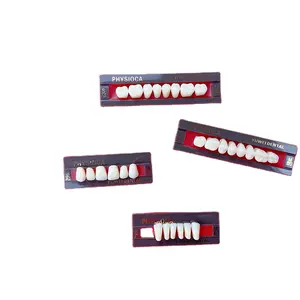 China Dental Material Manufacture YUWEI Dental acrylic resin denture false teeth 3 sets for lab