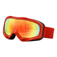 Lunettes de ski UV couleur arc-en-ciel, Anti-buée, pour neige, lunettes de sécurité, de snowboard, roses