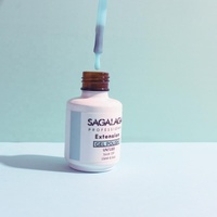 SAGALAGA Gel de construction rapide pour ongles 15ml en bouteille avec applicateur pinceau, non toxique, gel UV LED longue durée, marque privée