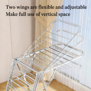 Foldable Floor Standing <b>Towel</b> <b>Rack</b> - Multi-Purpose Laundry <b>Drying</b> Stand for Hair Salon, Indoor Balcony & Home Use - Product Image 5