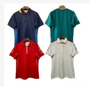 Camisa esportiva masculina para equipe de automobilismo, uniforme de motorista de corrida, roupa de motorista de corrida