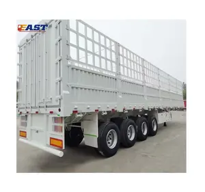 EAST 20 pieds et 40 pieds Conteneur Transport 60T Clôture Cargo Semi Remorque prix