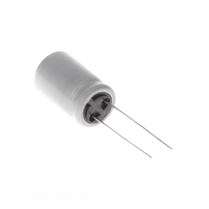 ตัวเก็บประจุ390 uF รูผ่านรูผ่านช่อง UBY1J391MHL1TO สารส้ม390 uF 20% 63V - Product Image 1