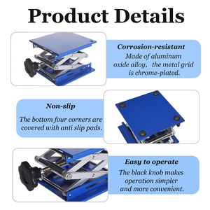 Mesa elevadora de laboratorio, soporte de elevación de laboratorio, plataforma elevadora de tijera científica de óxido de aluminio - Product Image 4