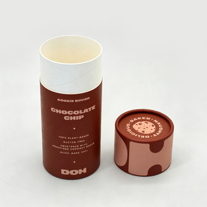 Boîte d'emballage cylindrique ronde <span class=keywords><strong>en</strong></span> papier kraft écologique avec logo personnalisé recyclable pour écharpes, t-shirts, serviettes, vêtements - Product Image 2