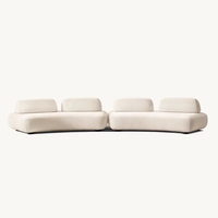 Canapé-lit moderne pour hôtel cinq étoiles, ensemble de meubles de salon de villa, canapé d'appartement de luxe rembourré, réglable et confortable