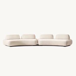 Divano Letto Moderno per Hotel a Cinque Stelle, Set di Arredamento per Soggiorno di Villa, Divano di Lusso per Appartamento, Imbottito e Regolabile, Confortevole - Product Image 4