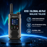 Radio bidirectionnelle GaodaPTT 4G Walkie Talkie Global POC longue portée 10000 km avec carte SIM, interphone sans fil PTT IP54, Gxin SOS OEM/ODM
