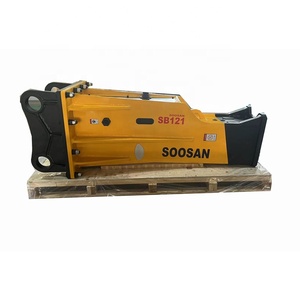 Martillo hidráulico SB 121 Tipo de caja Modelo rojo para excavadoras Motor de calidad premium de 28-35 toneladas 1 año de garantía Uso de demolición - Product Image 1