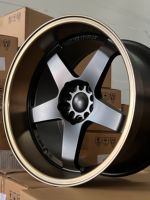 YL pelek mobil aluminium, roda kustom untuk mobil, roda logam campuran aluminium 5 Ruji 18 pelek otomatis 5X114.3 5X100 5X112 5x120