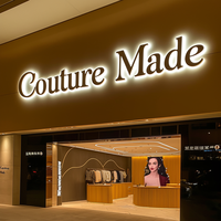 Enseigne lumineuse LED 3D personnalisée Kelly Manufacturer pour affichage publicitaire en intérieur, devanture de magasin, logo d'entreprise