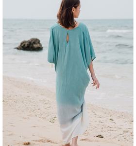 Caftán de Playa para Mujer, Estilo Tie-Dye Ombré, Caftán de Playa Tie-Dye para Mujer - Product Image 2