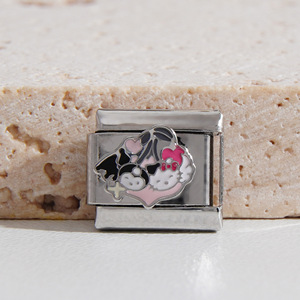 Halloween Charm Bracelet Set Modular Stainless Steel Cartoon Design Unisex Jewelry DIY Fashion Accessory - Product Image 4