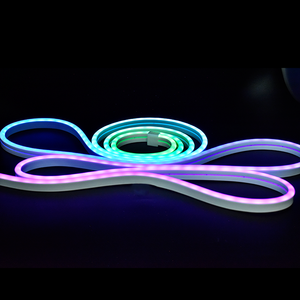 Striscia Luminosa <span class=keywords><strong>LED</strong></span> <span class=keywords><strong>Neon</strong></span> RGBIC Pura in Silicone, Indirizzabile, a Colori, Impermeabile, Morbida e Flessibile, Modello 2835 - Product Image 2