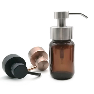 Flacon distributeur de <span class=keywords><strong>savon</strong></span> moussant en verre ambré pour <span class=keywords><strong>apothicaire</strong></span>, 150 ml, 200 ml, 250 ml - Product Image 6