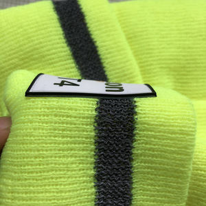 مرحبا فيس سلامة عاكسة قبعة الشتاء متماسكة قبعة لينة للرجال والنساء شعار مخصص - Product Image 2