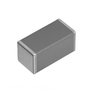 ตัวเก็บประจุเซรามิกแบบติดตั้งบนพื้นผิว MLCC รุ่น COMMERCIAL GRADEMLCC1206C0G6 C3216NP02J103G160AA 1206 (3216 เมตริก) ความจุ 10000 ปิโวลต์ฟิวส์  แบบดั้งเดิม - Product Image 1