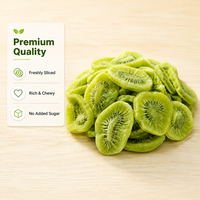 OEM Bulk Gebakken Gedroogde Kiwi Schijfjes Zonder Toegevoegde Suiker Zoete Harde Natuurlijke Fruit Snack Groene Premium Kwaliteit 10kg Klaar om te Eten