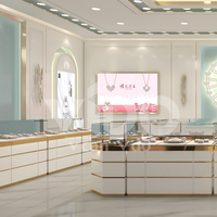 Présentoir à bijoux avec rangement pour bibelots, plateau en céramique, étagère pour boucles d'oreilles et bijoux, présentoir en bois pour vitrine professionnelle