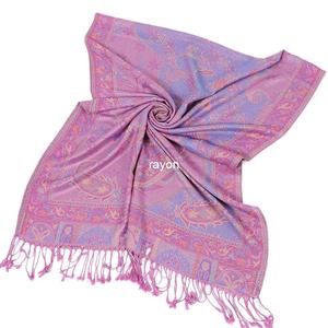 Jacquard Women's Long Spring/Summer Shawl Retro Ethnic <strong>Paisley</strong> <strong>Scarf</strong> with Dot Pattern Leaf and Argyle Design - Product Image 5