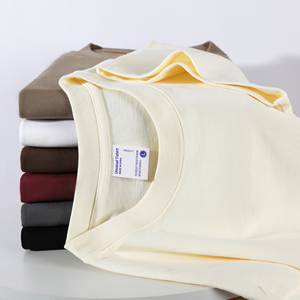 เสื้อยืดผู้ชายขายส่ง ผ้าคอตตอน 100% หนัก 300 กรัม ทรงหลวม สกรีนโลโก้ได้ตามต้องการ คุณภาพสูงจากโรงงานโดยตรง - Product Image 2