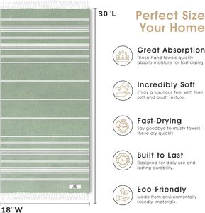 Serviettes de plage en coton turc rayées multicolores avec pompons, douces, absorbantes <span class=keywords><strong>et</strong></span> à séchage rapide, pour la plage <span class=keywords><strong>et</strong></span> la piscine, logo personnalisé - Product Image 2