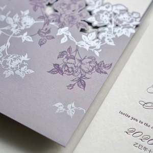 Tarjeta de Lujo Personalizada con Impresión Tipográfica, Invitaciones de Boda de Alta Gama, Tarjeta Postal con Texto en Relieve, Lista de Invitados, Menú, Papel de Arte - Product Image 2