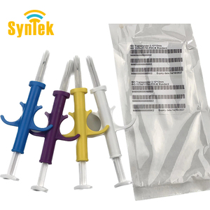 134.2kHz RFID động vật Microchip transponder ống thủy tinh với ống tiêm tiêm - Product Image 3