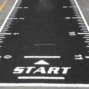 Gazon artificiel pour salle de sport HYROX sur mesure, 2 m de large, vert/noir/rouge, pour fitness et sports d'intérieur. - Product Image 2