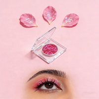Palet Eyeshadow Chameleon Duochrome Shimmer Tahan Lama Tahan Air Metalik Warna Tunggal Label Pribadi Kustom