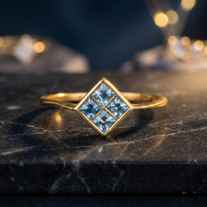Anillo Clásico de Oro Rosa con Topacio Natural de Lujo, Engaste de Garras, Certificado por Terceros, para Compromiso de Marzo para Mujer - Product Image 6