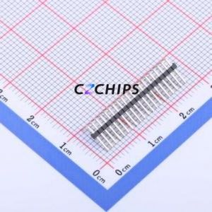 KH-1.27PH90-1X20P-L10.5 Pin Header Bent Lead Through Hole,P=1.27mm Connector 1x20P 1.27mm Pin Header Right Angle Insert - Product Image 1