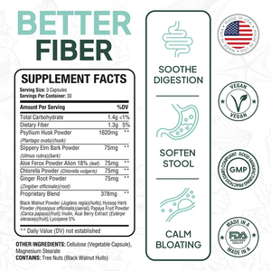 Capsules de fibres digestives, prébiotiques et de psyllium de haute qualité, marque privée OEM/ODM, pour soutenir la santé digestive - Product Image 4