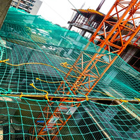 Cordon en polypropylène haute résistance stabilisé aux UV pour filet de sécurité en PP, idéal pour les structures de protection antichute en construction