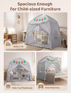 Tentes pour enfants tente de jeu occultante château de fille peluche princesse maison de rêve Portable tente de Camping Pop up - Product Image 6