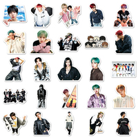 50 autocollants photo personnalisés en PVC imperméable NCT DREAM K-Pop Boy Band pour la décoration de tablette et de boîte cadeau DIY