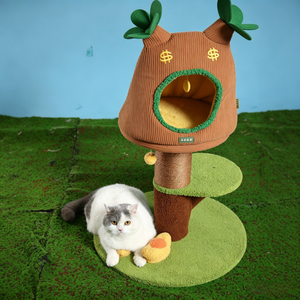 Torre para Gatos Desmontable 2 en 1 al por Mayor, Compra 1 y Obtén 2 Camas para Mascotas con Poste Rascador de Sisal Extra Grueso de 12.5cm - Product Image 4