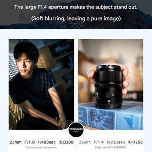 Lente Principal Estándar <span class=keywords><strong>Yongnuo</strong></span> 23mm F1.4 para Cámaras <span class=keywords><strong>Nikon</strong></span> con Montura <span class=keywords><strong>Z</strong></span>, APS-C CMOS AF - Product Image 2